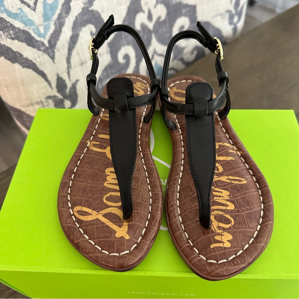 Sam Edelman Black and Brown Kids Sandals